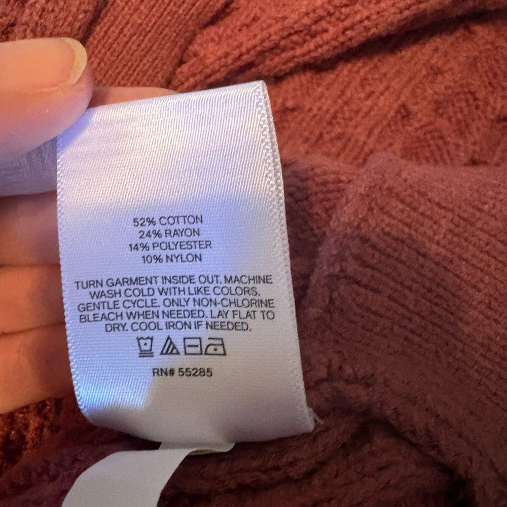 Express Pink Cable Knit Cowl Sweater - Picture 4 of 4